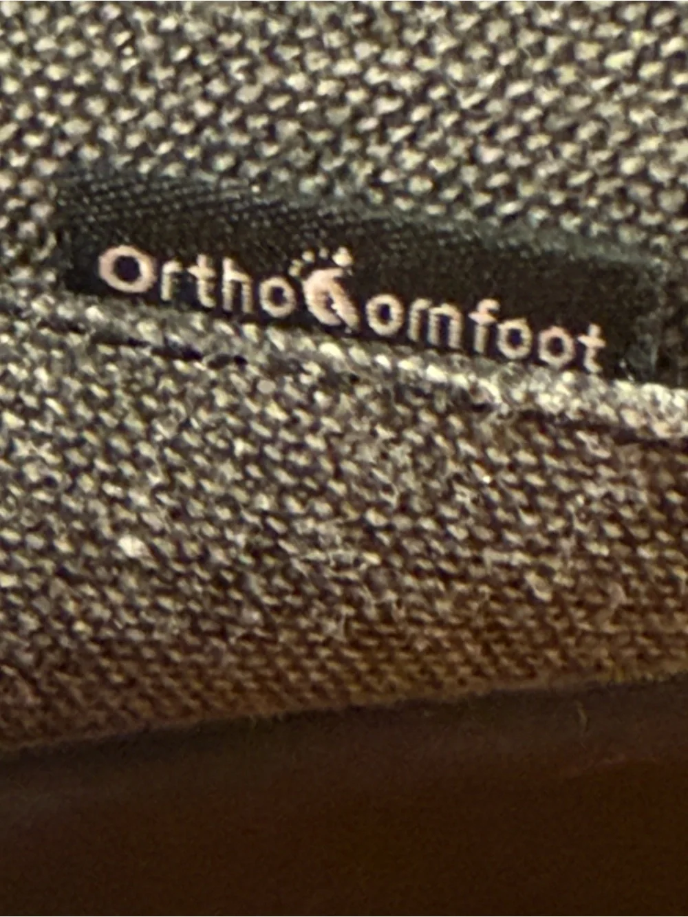OrthoComfort Orthopedic Slip-on Loafers Grey Canvas Size 9.5 NWOT